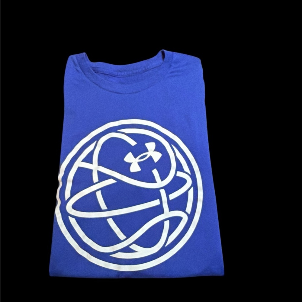 Under Armour Royal Blue Tee with White Graphic